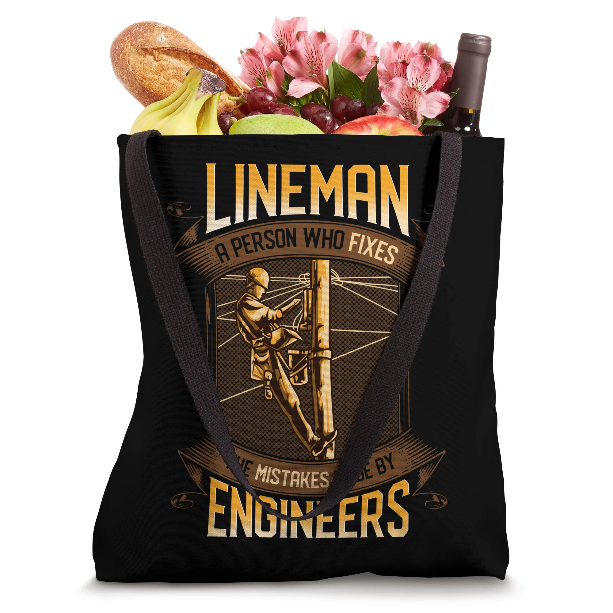 Electric Pole Lineman Tote Bag - Durable Work Bag for Tower Climbers & Utility Workers - Perfect for Tools, Gear & Everyday Use