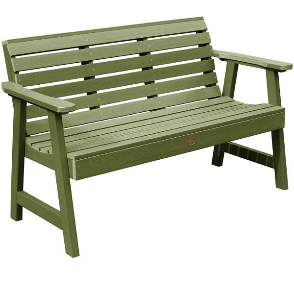 Weather-Resistant Synthetic Wood Garden Bench for Outdoor Patio, Backyard, and Garden Decor - Durable & Stylish USA-Made Seating Solution