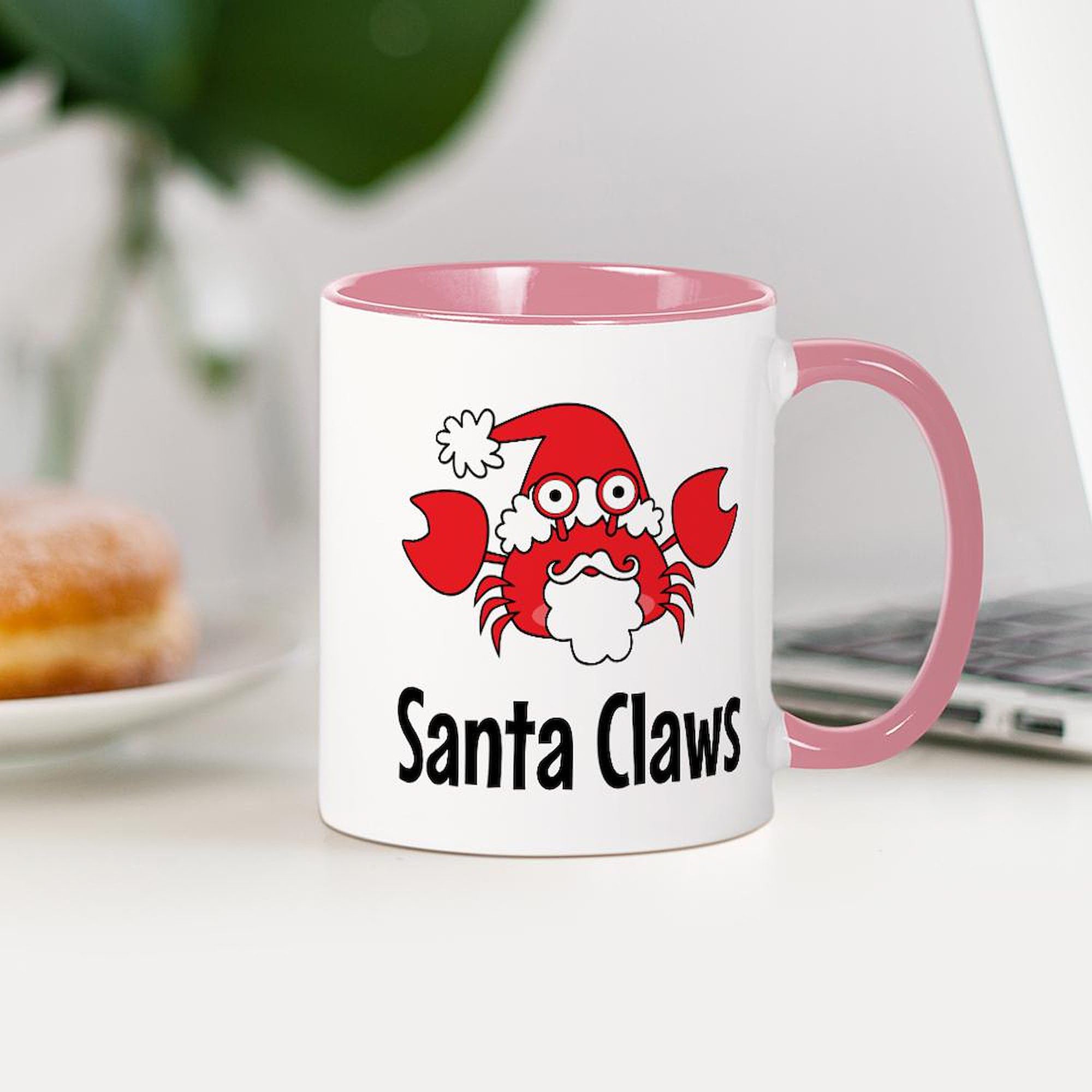 Santa Claws 11 oz (325 ml) Ceramic Coffee Mug - Funny Christmas Gift for Cat Lovers | Perfect for Holiday Coffee, Tea & Hot Cocoa at Home or Office