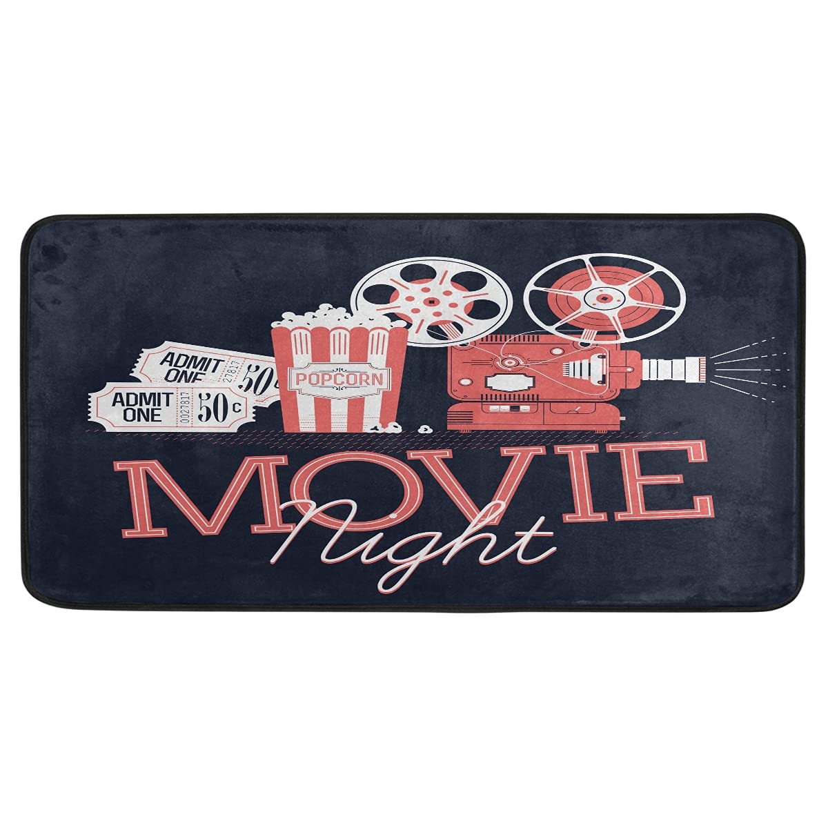 Vintage Movie Projector Design Absorbent Kitchen Mat - 39