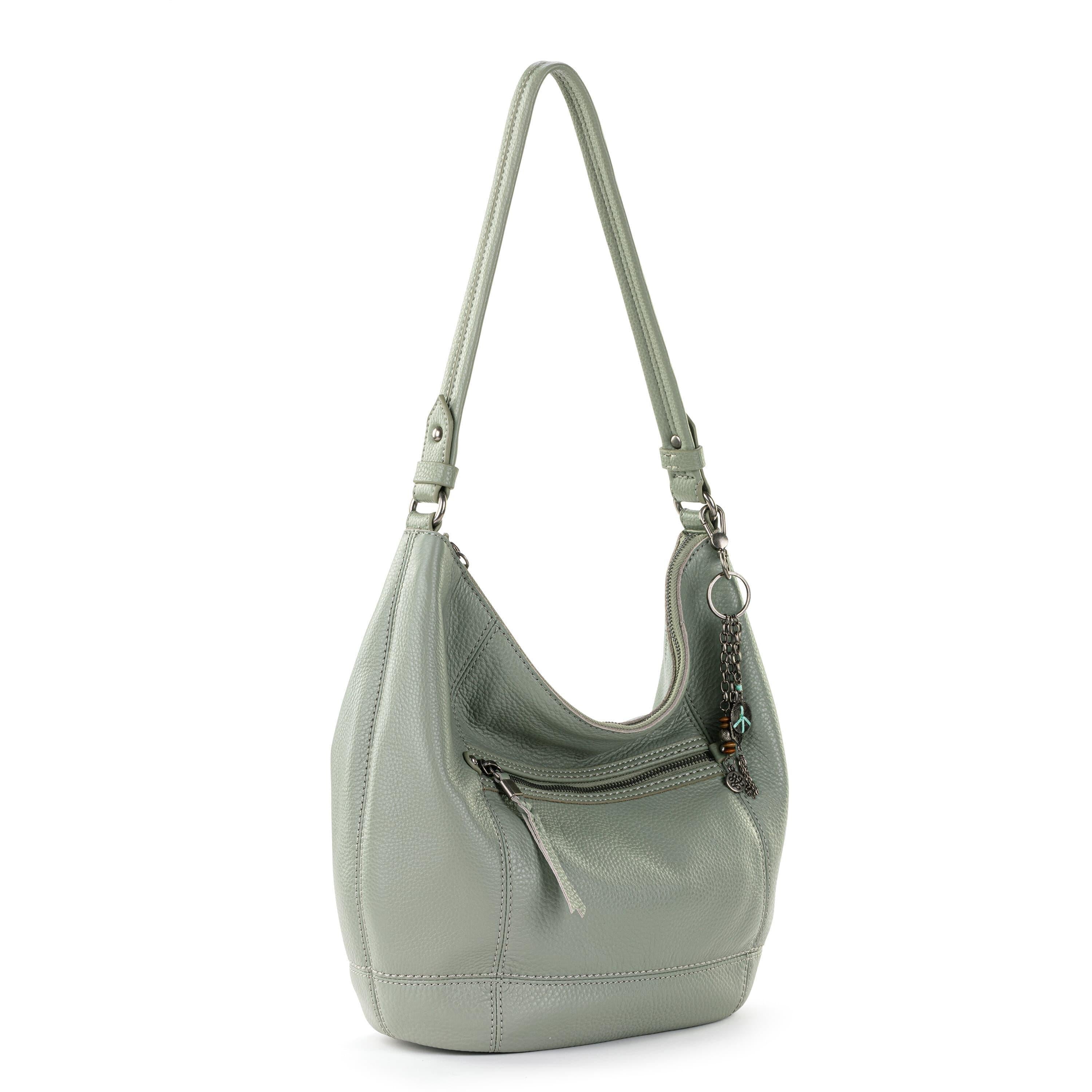 Sequoia Hobo Leather Shoulder Bag - Genuine Leather Meadow Green Handbag for Women - Perfect for Work, Travel & Everyday Use