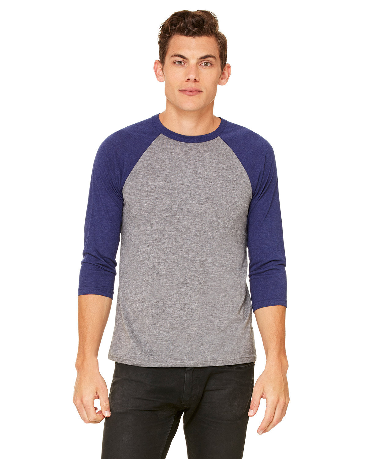 Bella + Canvas 3200 Unisex 3/4 Sleeve Baseball Tee - Soft Cotton Jersey Shirt for Men & Women - Perfect for Sports, Casual Wear & Team Uniforms