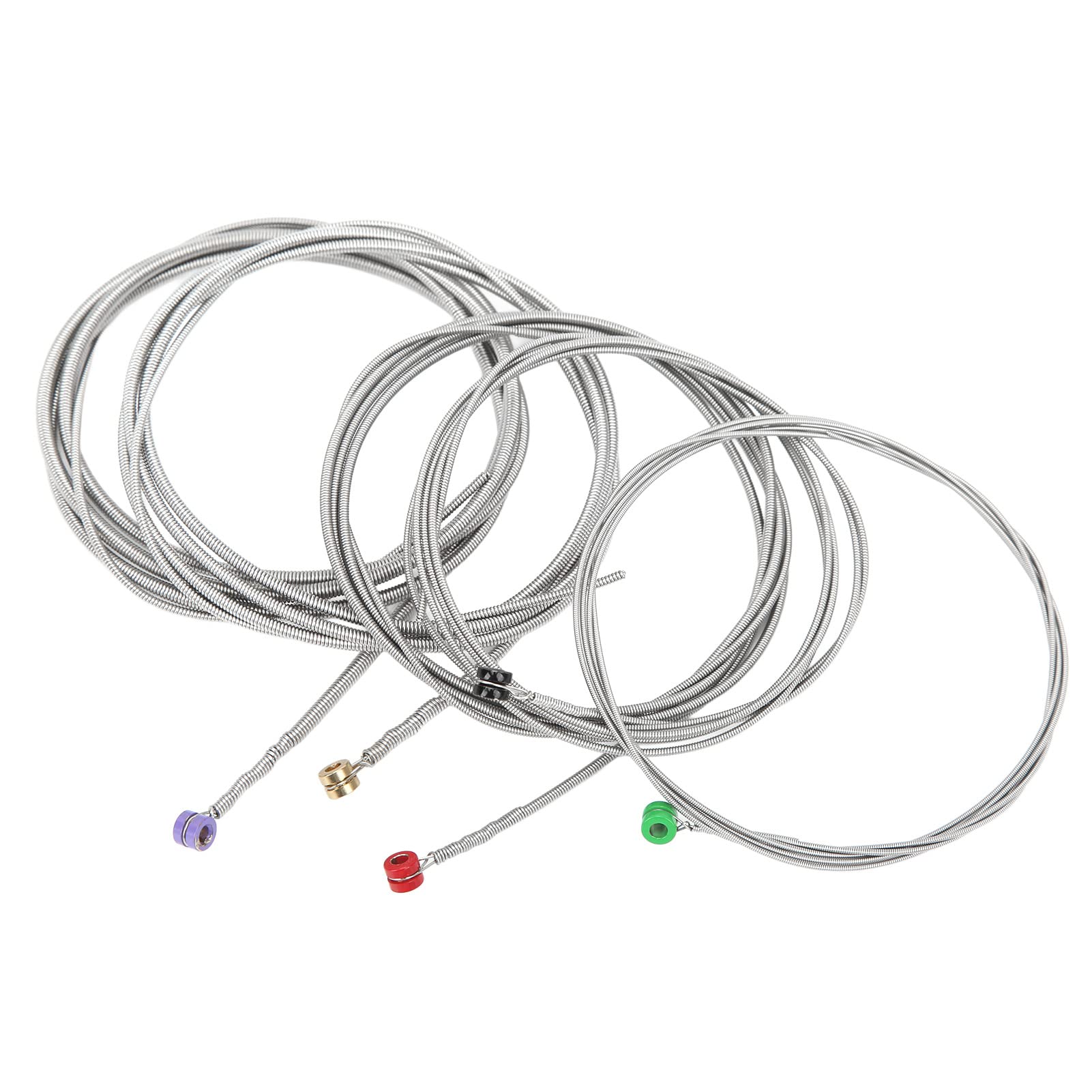 5Pcs Metal Bass Guitar Strings - G D A E B Notes with Colorful Ball End for Easy Installation | Perfect for Electric Bass Players & Live Performances