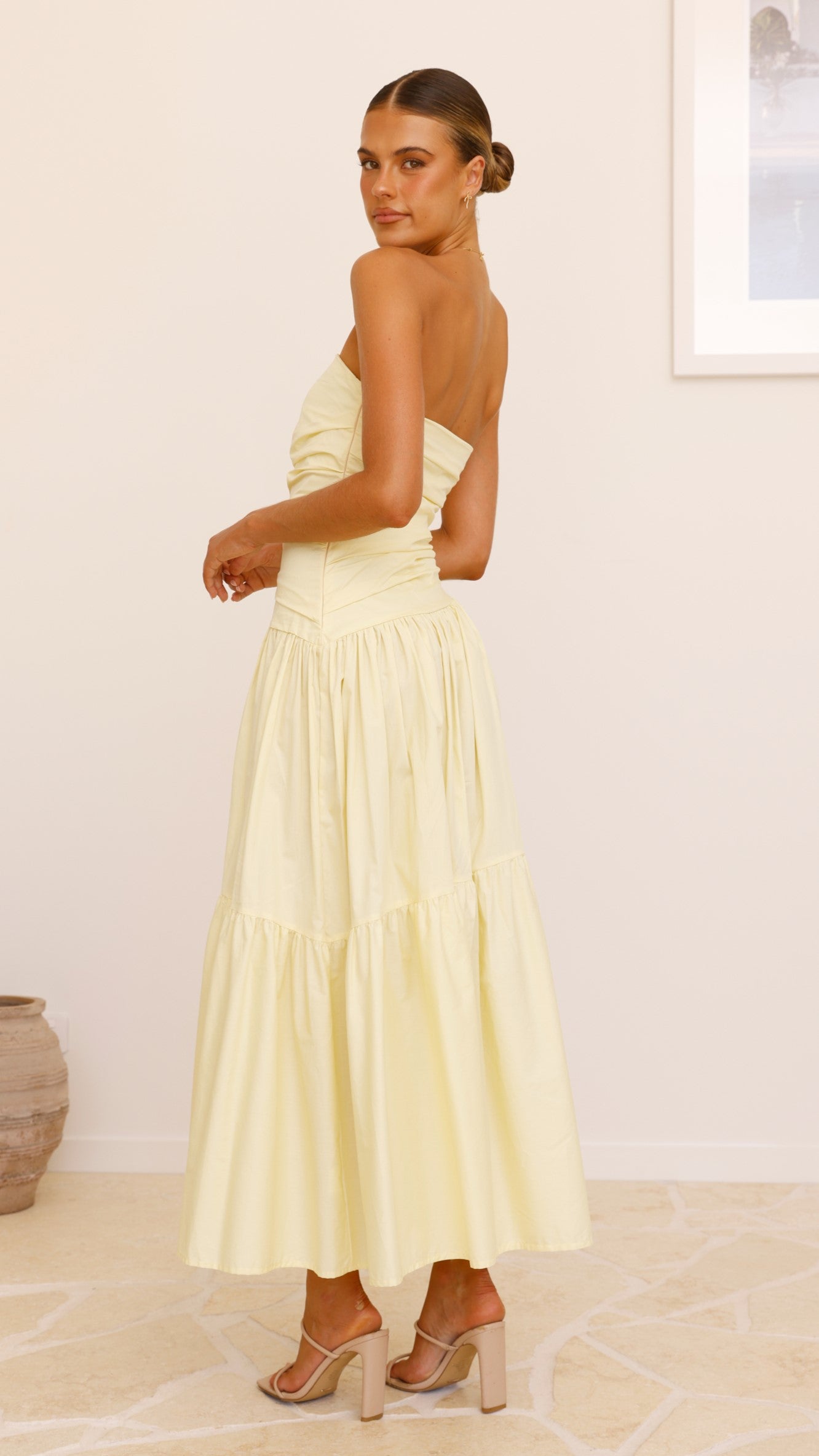 Lola Maxi Dress for Women - Flowy Yellow Summer Dress with Pockets | Perfect for Beach, Vacation & Casual Outings