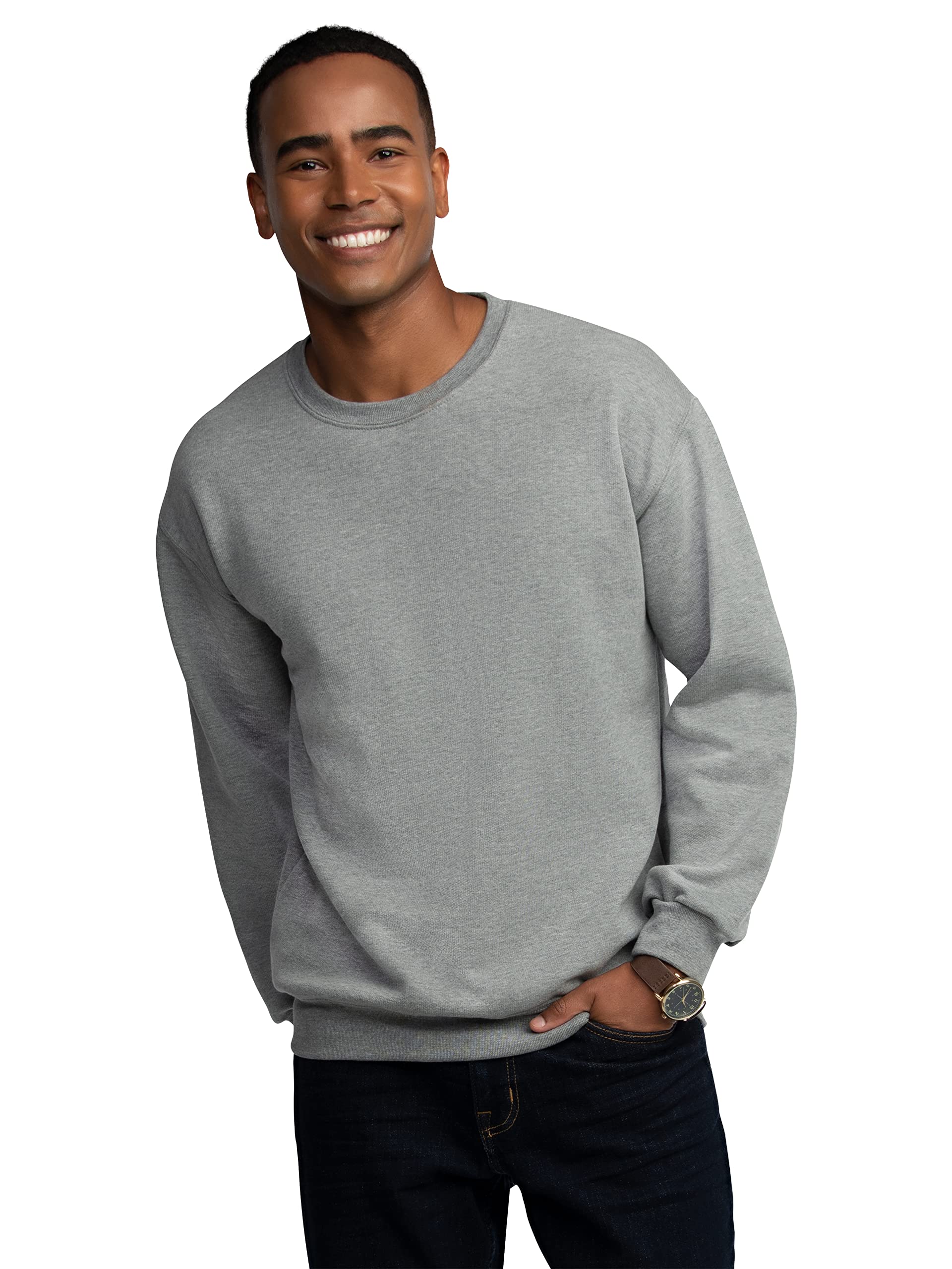 Fruit of the Loom Men's Moisture Wicking Eversoft Fleece Sweatshirt - Soft Breathable Pullover Hoodie for Gym, Running & Casual Wear
