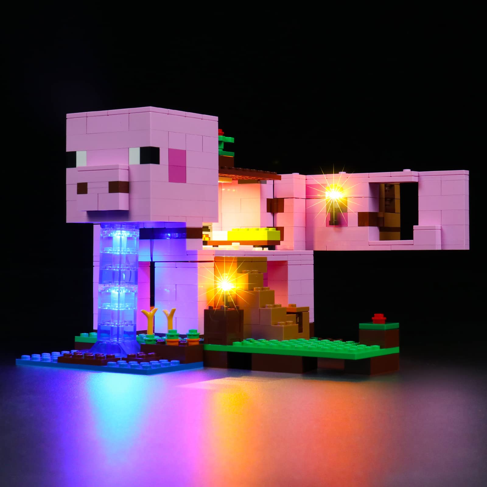 LMTIC LED Lighting Kit for Lego The Pig House 21170 - Compatible with Lego 21170 Building Toy (Lego Set Not Included) - Perfect for Display, Night Light & Lego Model Enhancement