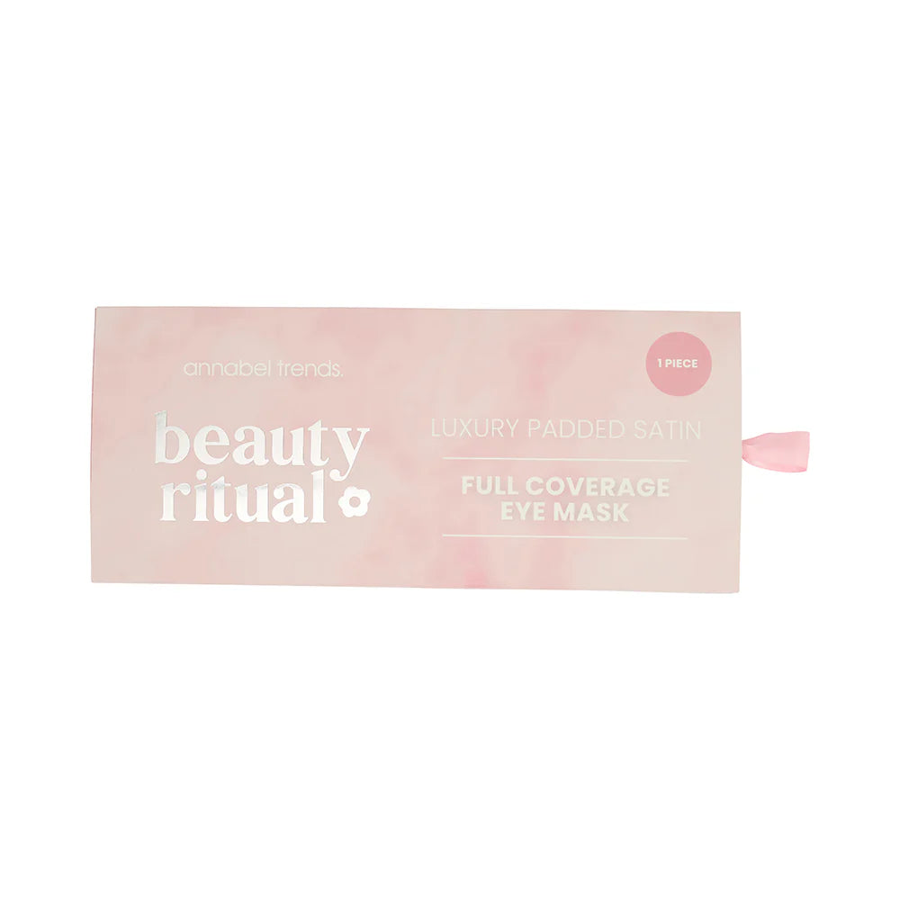 Annabel Trends Full Coverage Eye Mask - Dusty Pink | Hydrating & Brightening Under Eye Patches for Dark Circles & Puffiness | Perfect for Travel, Spa Days & Nighttime Skincare Routine