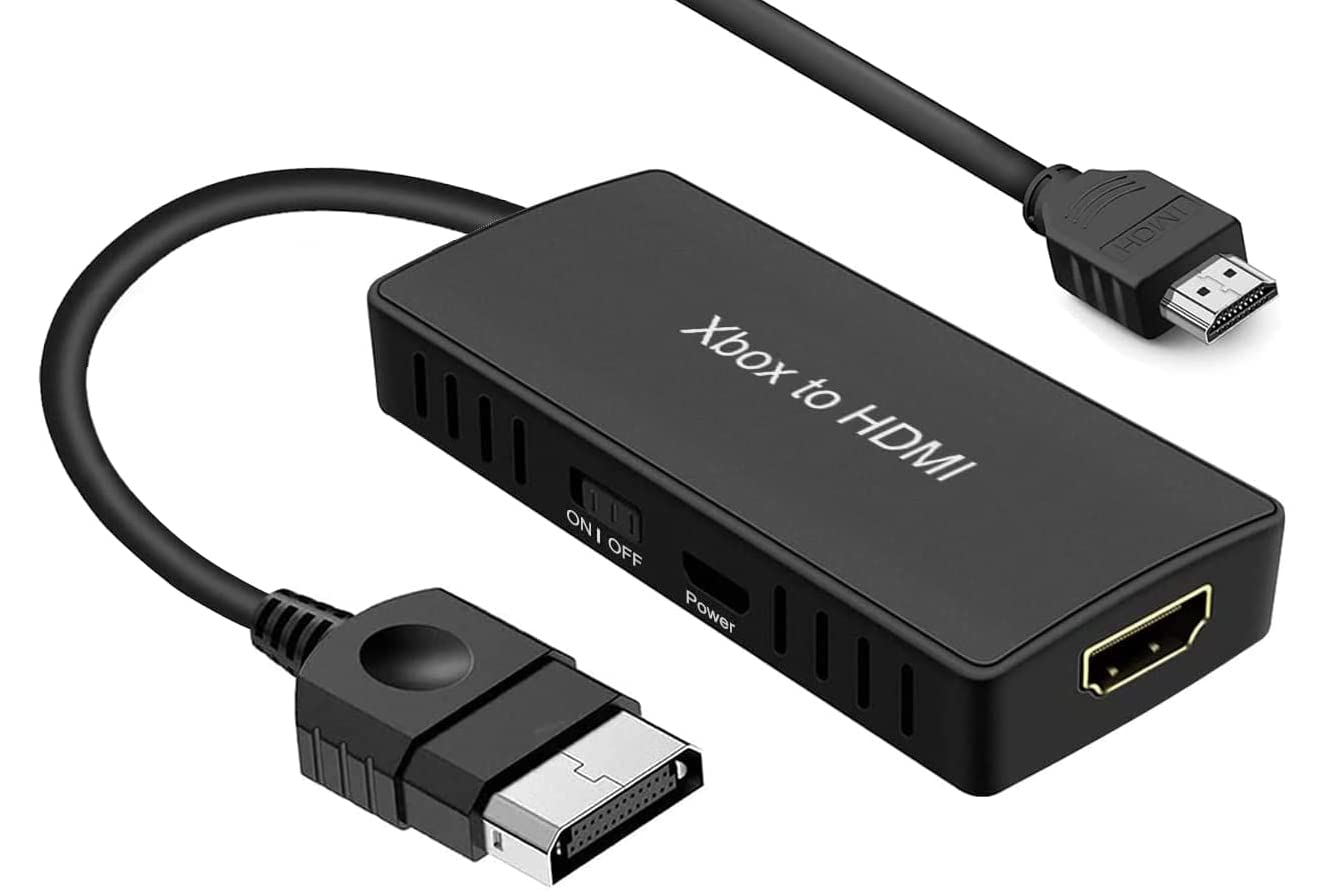 Original Xbox to HDMI Converter - Convert YPbPR to Digital HDMI Signal for Enhanced Gaming | Compatible with Original Xbox for Crisp HD Video & Audio | Perfect for Retro Gaming & Home Theater Setups