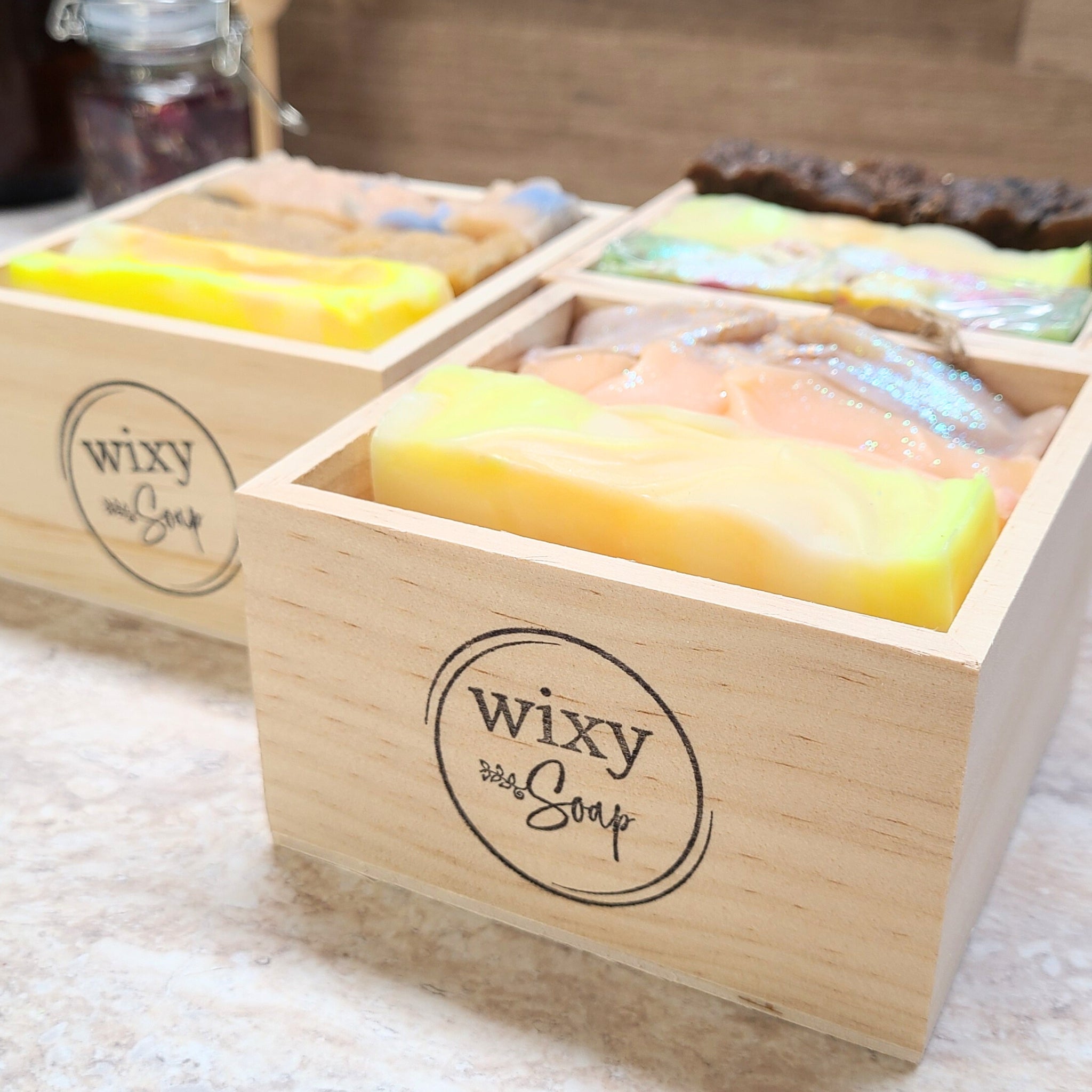 Premium 3-Piece Luxury Soap Bar Set in Elegant Wooden Gift Box - Perfect for Spa, Bath, and Home Decor Gifts