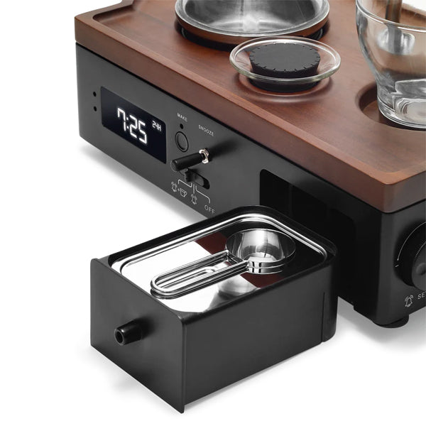 Barisieur Tea and Coffee Alarm Clock - Wake Up to Fresh Brewed Coffee or Tea - Perfect for Bedrooms, Offices, and Gifts