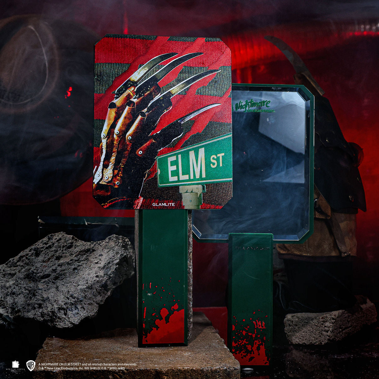 Freddy Krueger Nightmare on Elm Street Horror Movie Wall Mirror - Perfect for Halloween Decor, Horror Fan Gifts & Themed Room Accessories