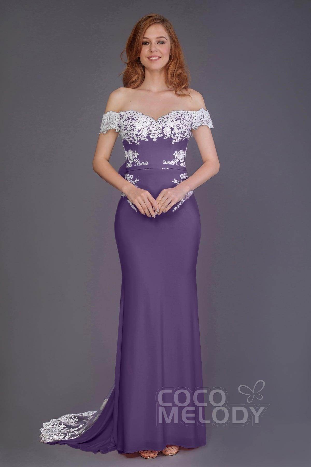 Elegant Mermaid Sweep Train Knitted Fabric Bridesmaid Dress PR3491 - Perfect for Weddings, Formal Events & Special Occasions