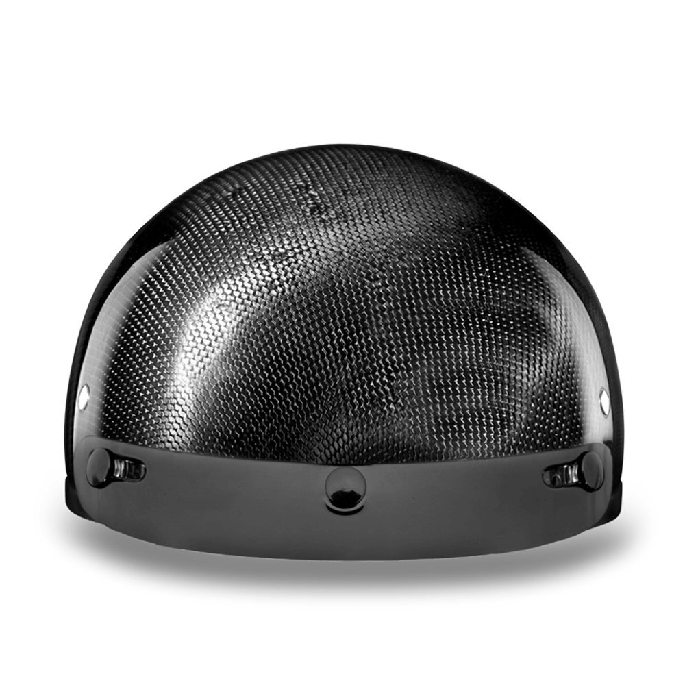 Daytona Helmets Half Skull Cap Motorcycle Helmet DOT Approved Carbon Fiber - Lightweight Durable DOT Certified Motorcycle Helmet for Men & Women | Perfect for Cruiser, Street Bike & Urban Riding