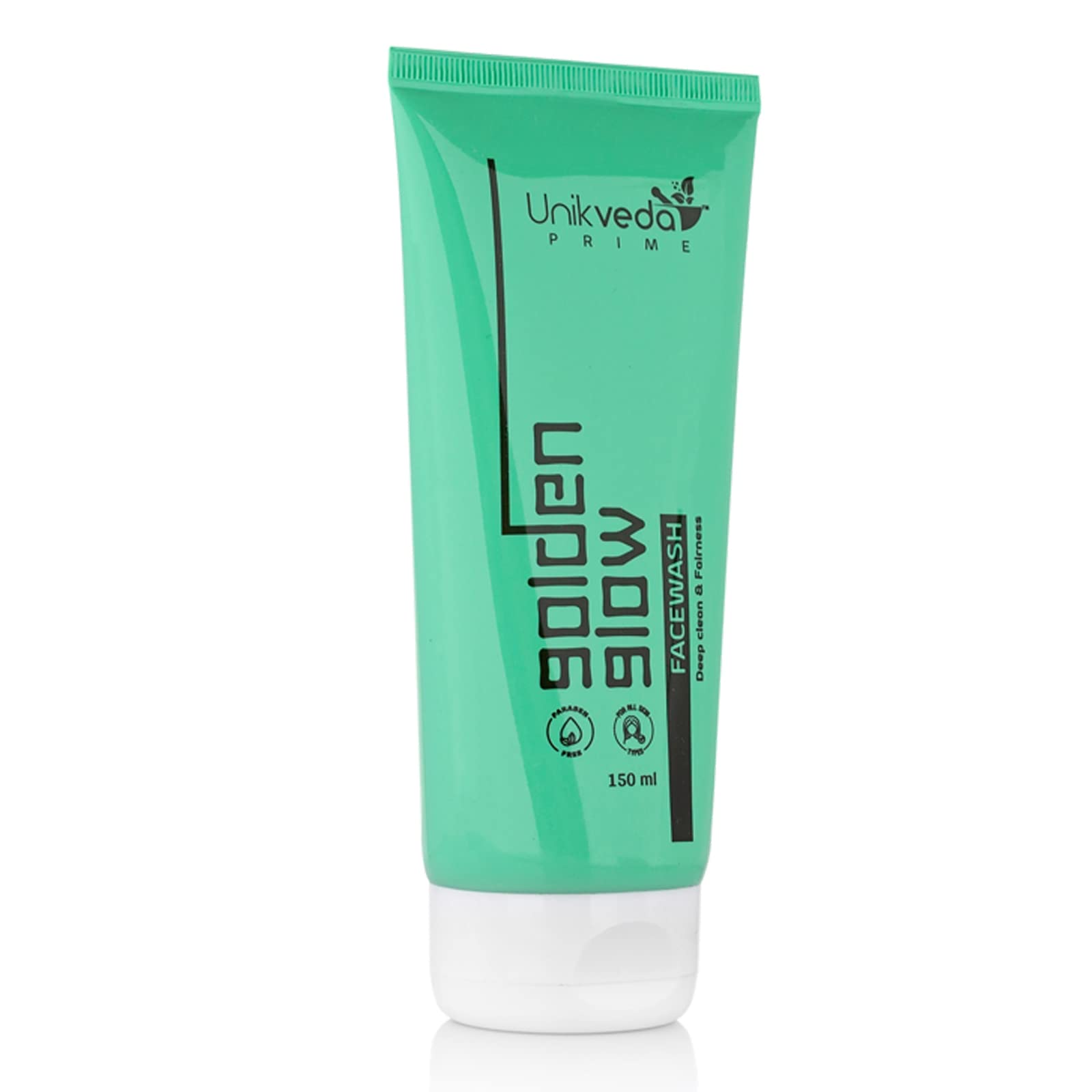Unikveda Detoxifying Golden Glow Face Wash for Women & Men - Skin Brightening, Oil Control Facial Cleanser with Aloe Vera, Glycerin, Licorice & Orange Extracts | Cruelty-Free, Paraben-Free, 150ml | Perfect for Daily Skincare Routine & Acne-Prone Skin
