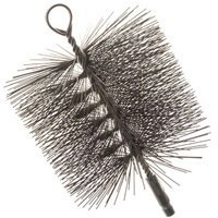 7-Inch Wire Chimney Brush - Heavy Duty Stainless Steel Fireplace Cleaner for Efficient Soot Removal - Perfect for Home Fireplace, Wood Stove, and Chimney Maintenance