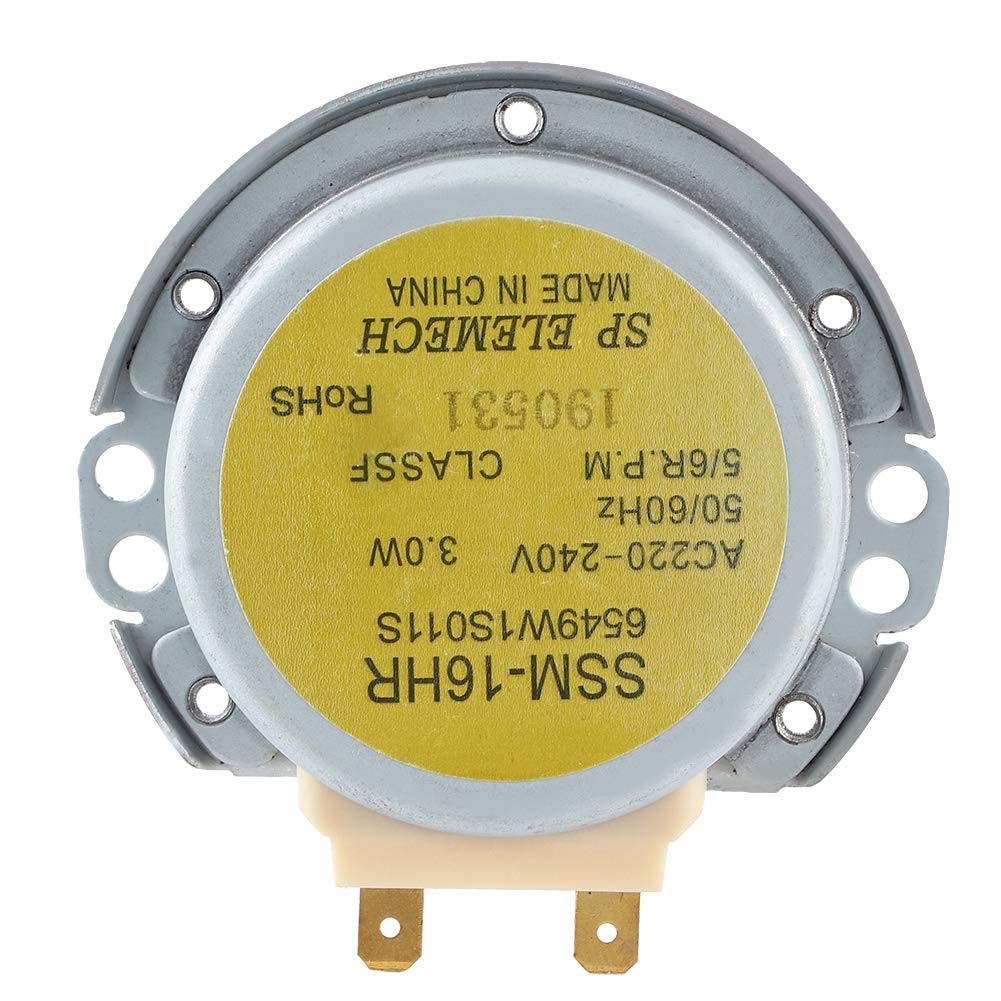 Zerodis AC 220-240V SSM-16HR Microwave Oven Synchronous Motor Replacement for LG Electronics 6549W1S011S - Turntable Motor for Microwave Repair & DIY Projects