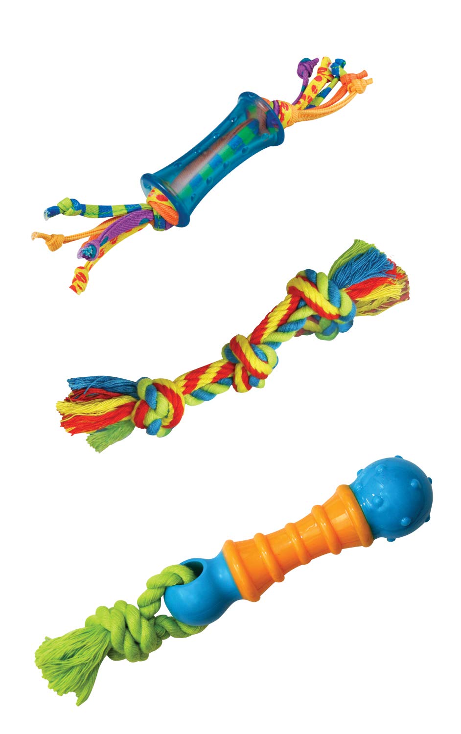 Petstages Orka Mini Dental Dog Chew Toys - 3 Pack for Small & Medium Dogs - Promotes Healthy Teeth & Gums - Perfect for Teething Puppies, Playtime & Training Rewards