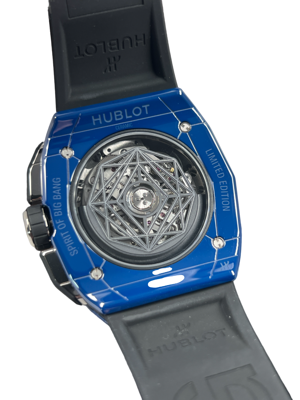 Hublot Big Bang Chronograph Sang Bleu Ceramic Men's Luxury Watch - Swiss Made Automatic Timepiece for Business, Gifting & Special Occasions