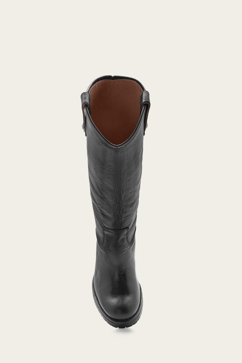 Melissa Double Sole Button Lug Tall Boots for Women - Waterproof Winter Snow Boots with Non-Slip Traction - Perfect for Hiking, Snowy Weather & Outdoor Adventures