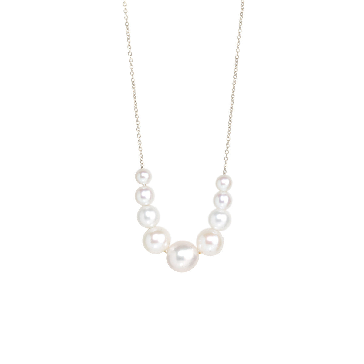 14K Gold 9-Piece Graduated Pearl Necklace for Women - Elegant Layered Pearl Jewelry for Weddings, Parties & Special Occasions