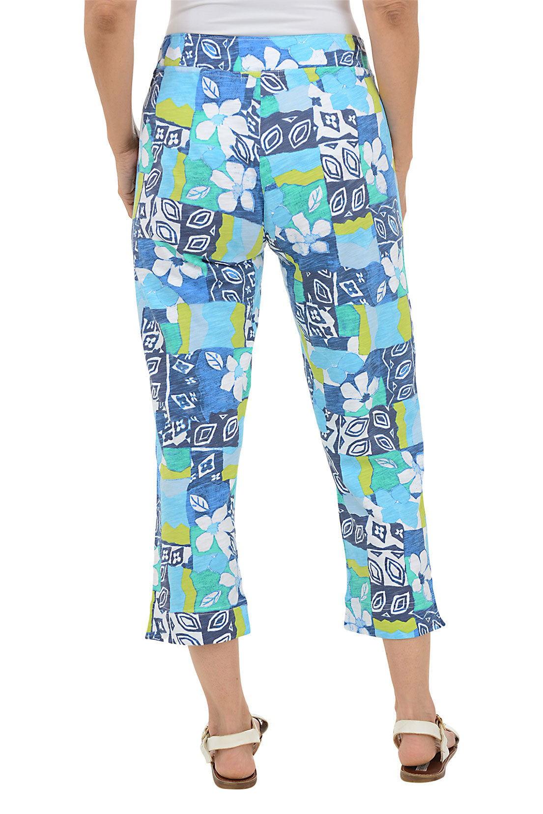 Rivera Pull On Capri Pants for Women - Comfortable Stretch Yoga Pants with Pockets - Perfect for Yoga, Workout, Lounge and Casual Wear