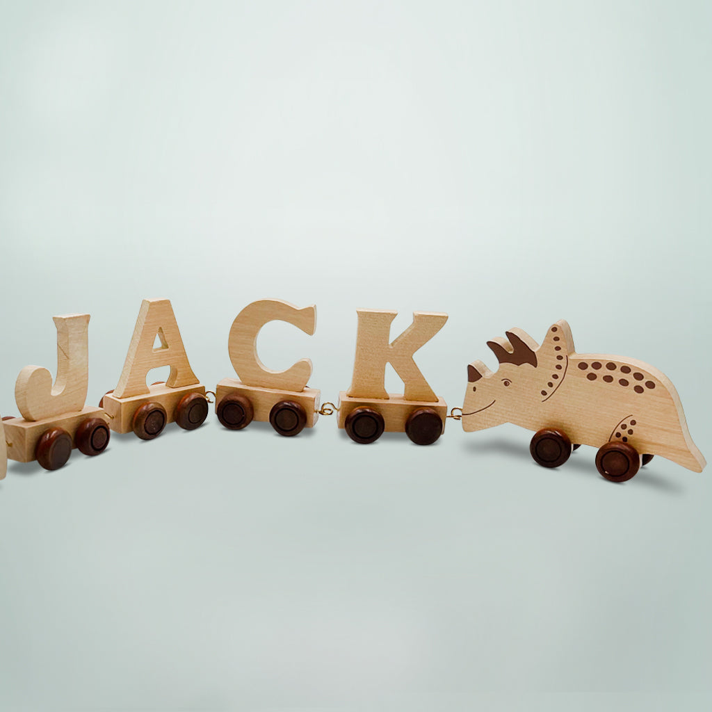 Personalized Name Train Gift - Custom Wooden Toy for Kids Birthday & Nursery Decor - Perfect for Baby Showers, Christenings & Room Decoration