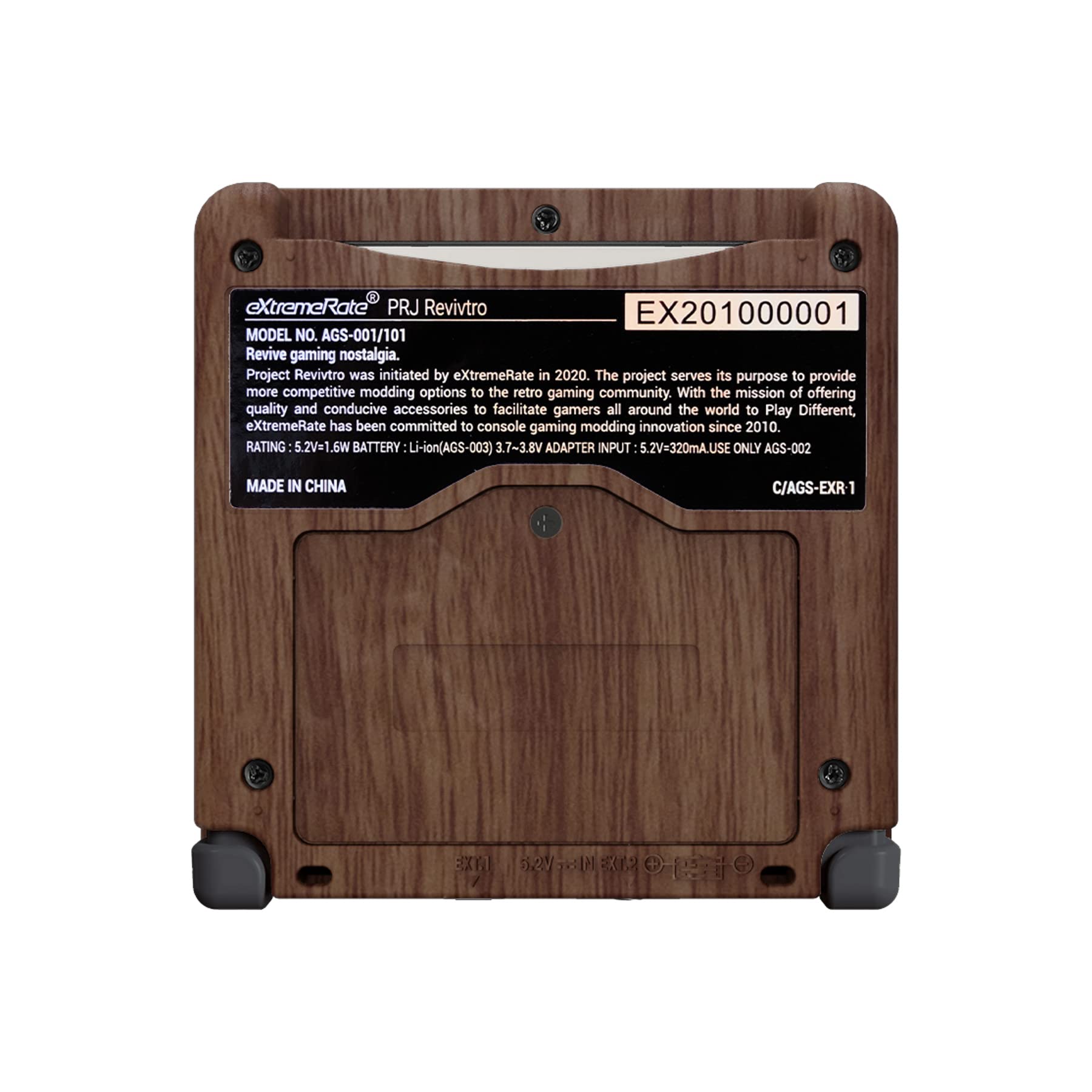 eXtremeRate Custom Wood Grain Shell Full Button Set for GBA SP Gameboy Advance SP - Replacement Case Compatible with IPS & LCD Screens (Console & Screen Not Included) - Perfect for Gaming, Collecting & Custom Mods