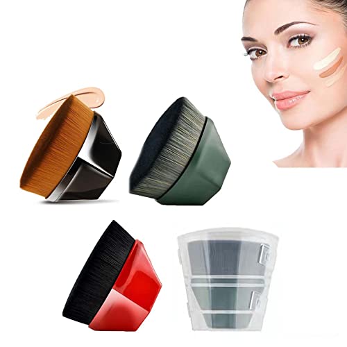 Flat Top Kabuki Brush - High-Density Foundation Brush for Flawless Makeup | Liquid & Powder Application