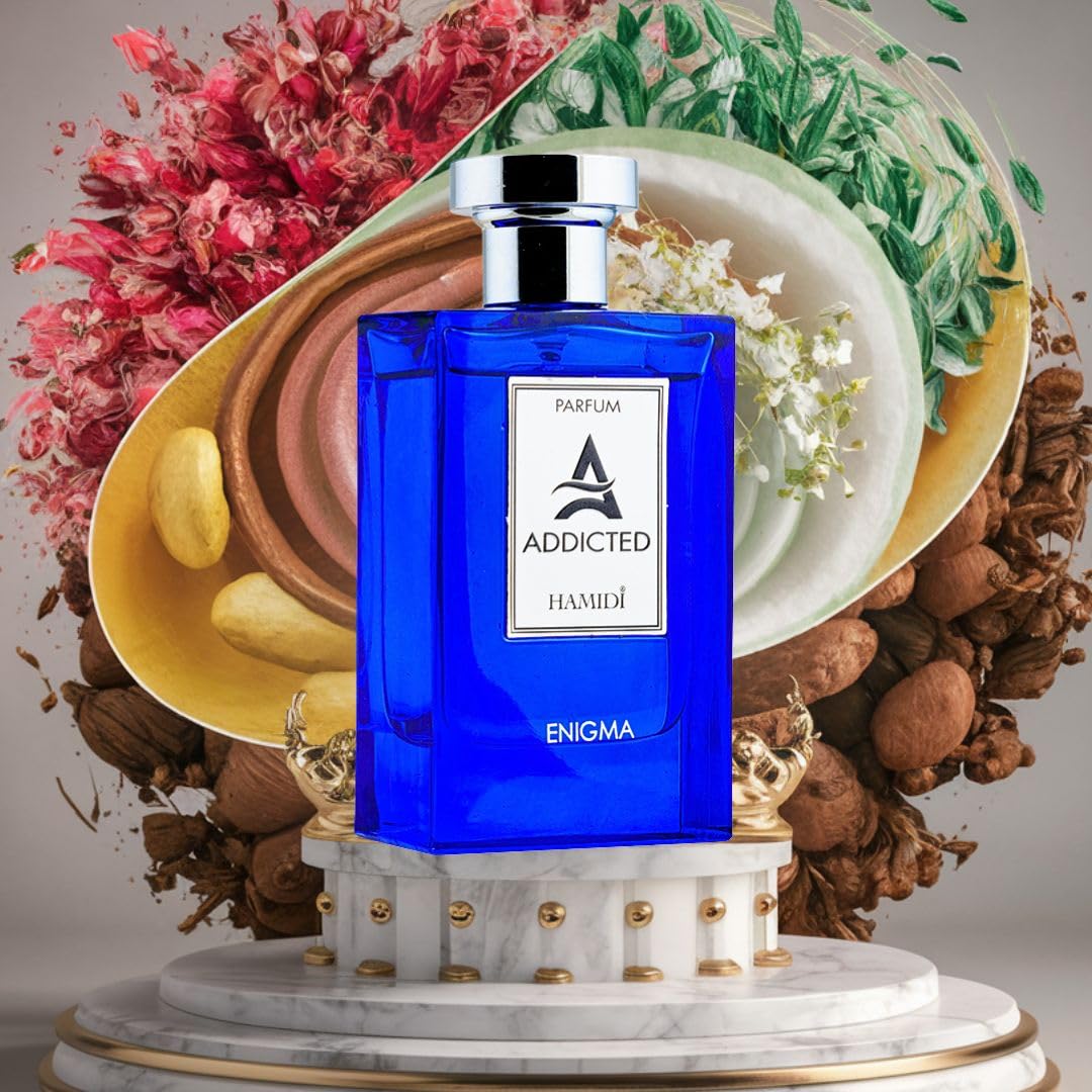 Hamidi ADDICTED ENIGMA Unisex Eau de Parfum - 120ml (4oz) Long Lasting Perfume for Women & Men | Fresh, Alluring Fragrance | Perfect for Date Night, Office & Special Occasions
