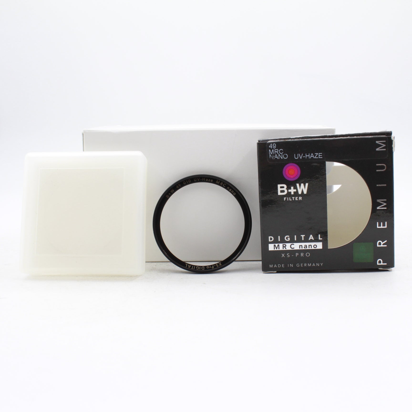Used B+W 49mm UV Haze MRC Nano Filter - Professional Lens Protection for Outdoor Photography & Travel