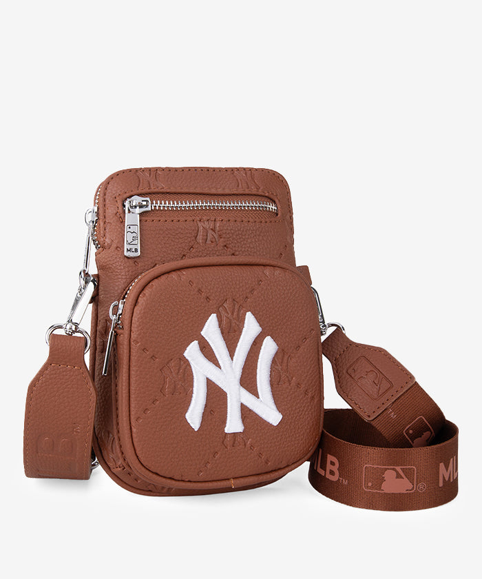 MLB New York Yankees Mini Crossbody Bag for Women - Stylish Yankees Logo Shoulder Purse - Perfect for Game Day, Travel & Casual Outings