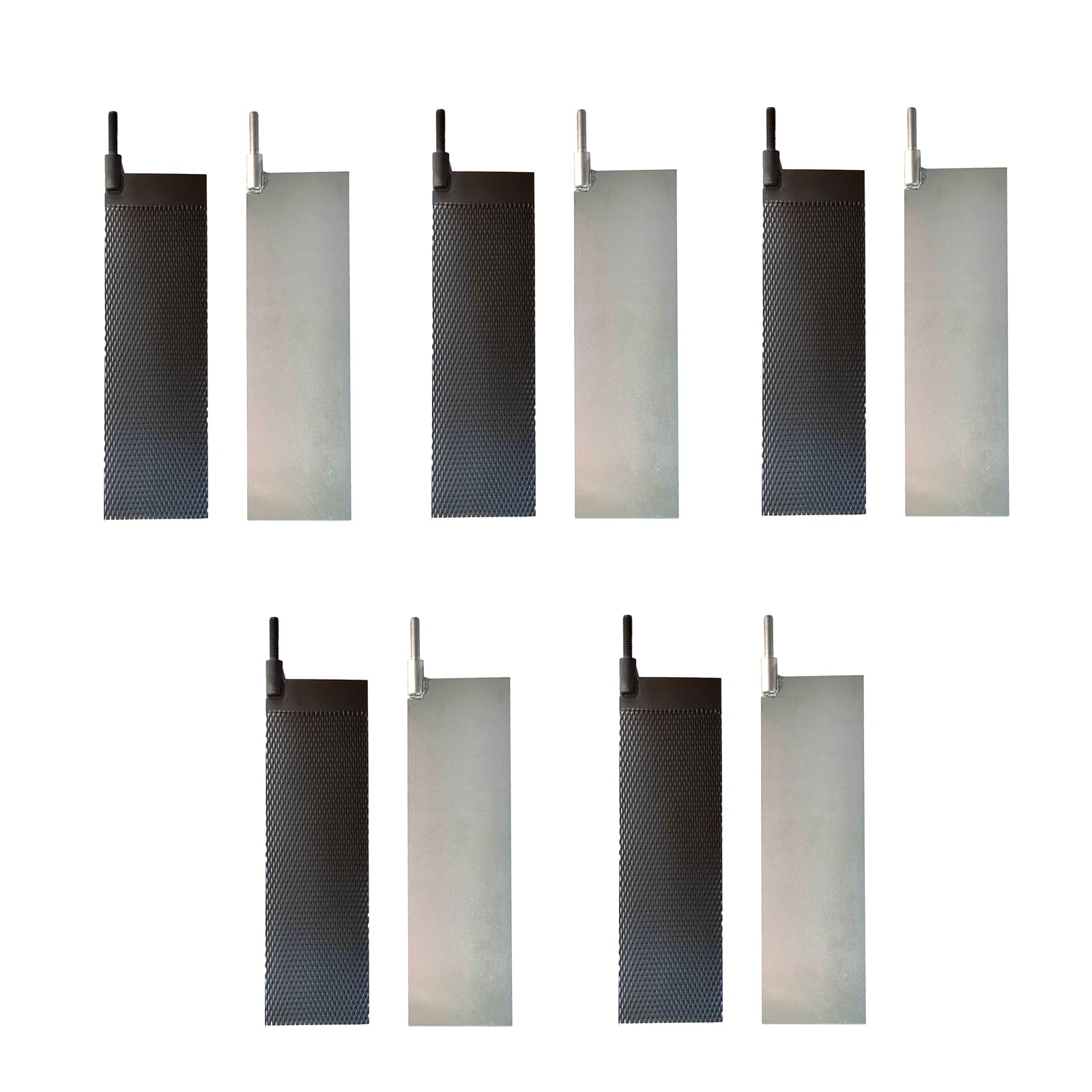 10PCS MMO Ruthenium-Iridium Coated Titanium Anode Mesh & Uncoated Cathode Electrolytic Plates - Durable Electrolysis Set for Pool Cleaning, Chlorine Production & Water Treatment Systems