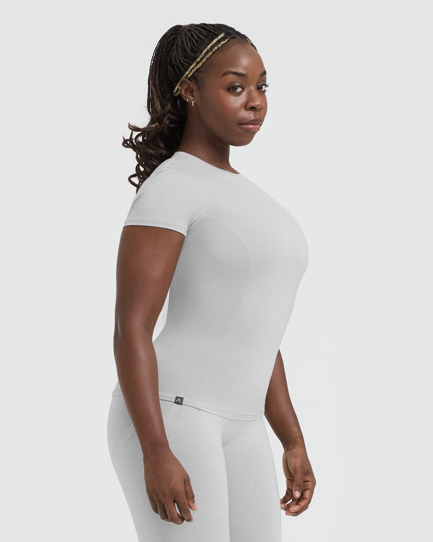 Mellow™ Soft Short Sleeve T-Shirt for Men & Women | Light Grey Cotton Comfortable Casual Tee | Perfect for Everyday Wear, Lounge & Outings