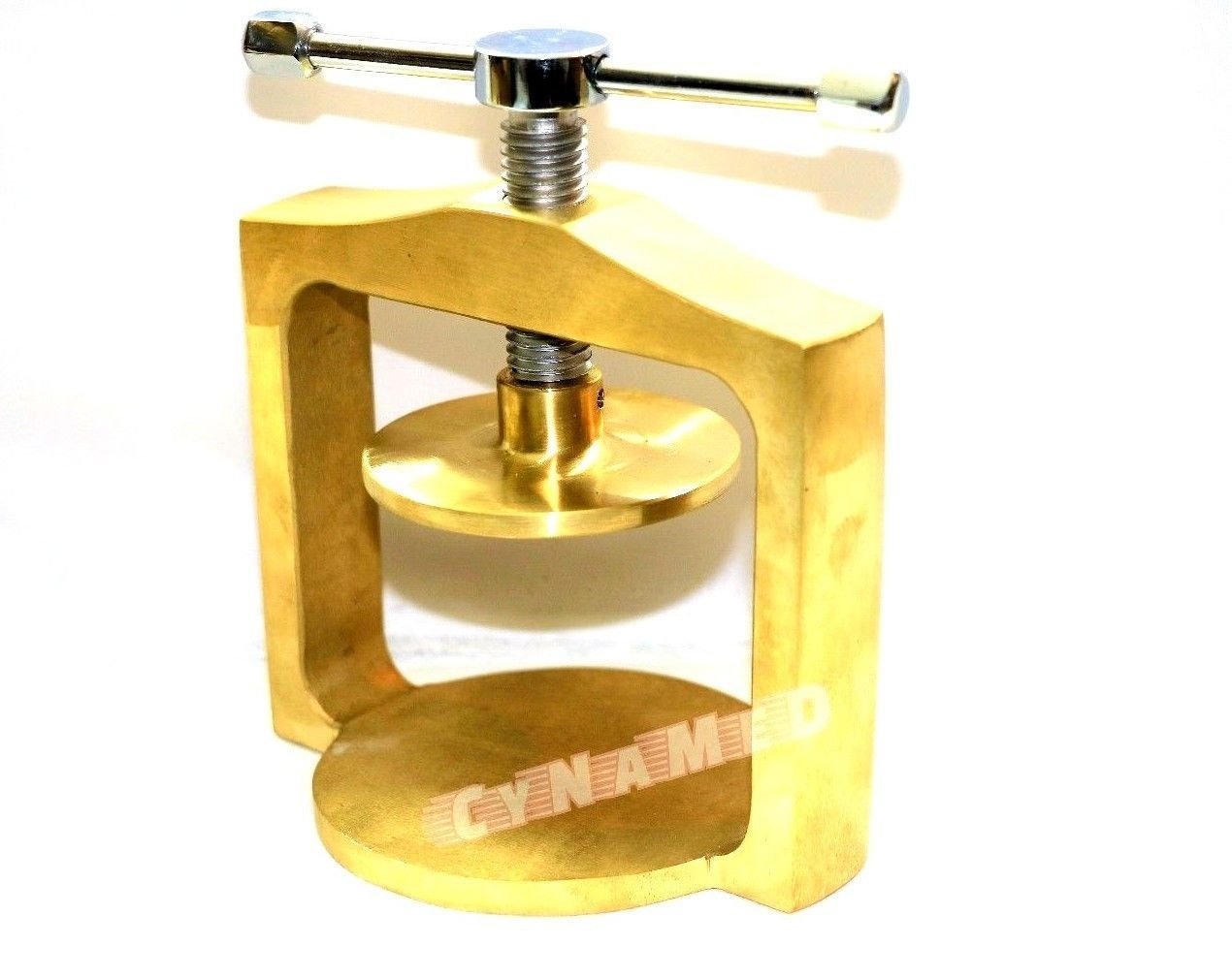 Premium Original Brass Dental Laboratory Single Lab Press Compress (CYNAMED) - Ideal for Dental Labs, Prosthodontics & Crown Fabrication