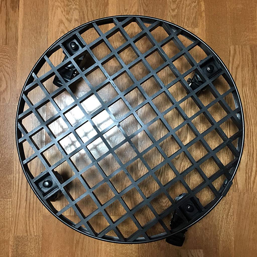 Heavy Duty FRP Plant Caddy with Industrial Grade PU Wheels - 23.2 Inch Round Plant Stand Dolly with Aluminum Edge for Moving Large Potted Plants - Perfect for Indoor/Outdoor Garden, Nursery, and Greenhouse Use