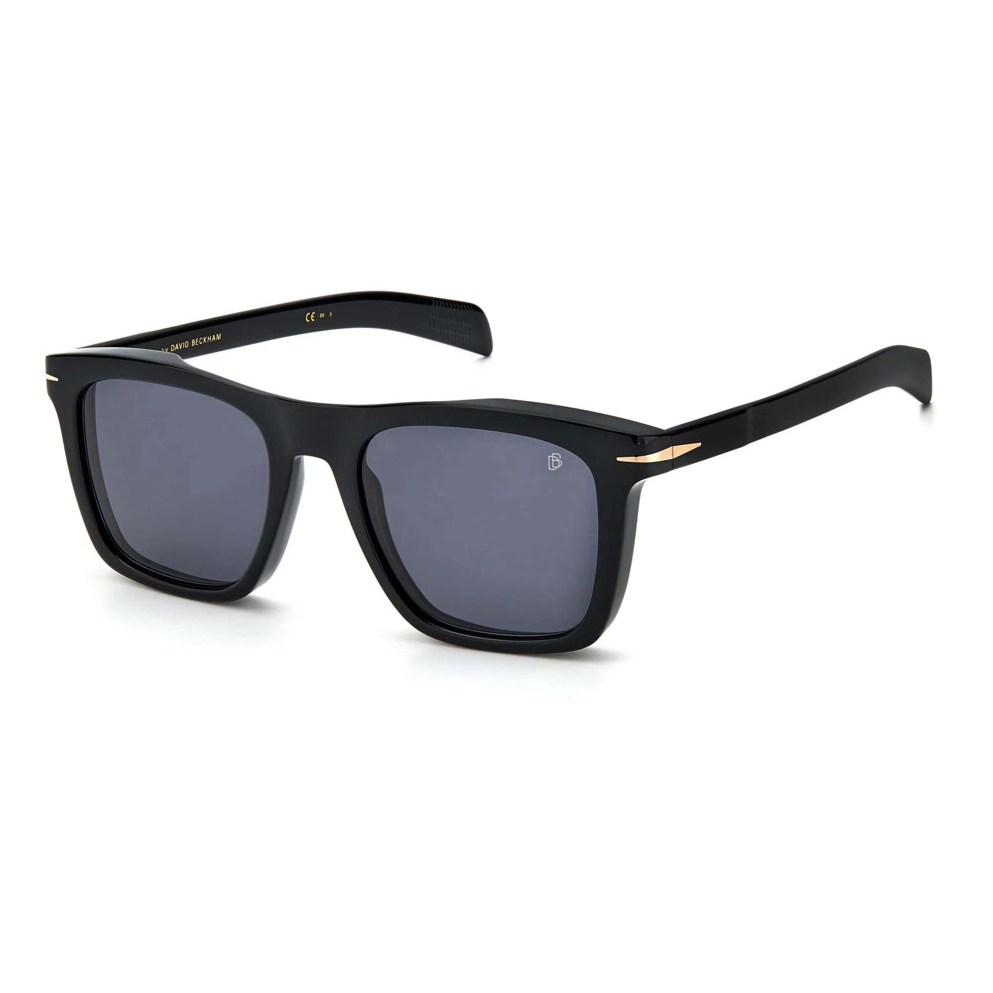 David Beckham DB 7000/S Black/Grey 51/20/145 Men's Sunglasses - UV Protection Polarized Lenses for Driving, Outdoor Sports & Fashion