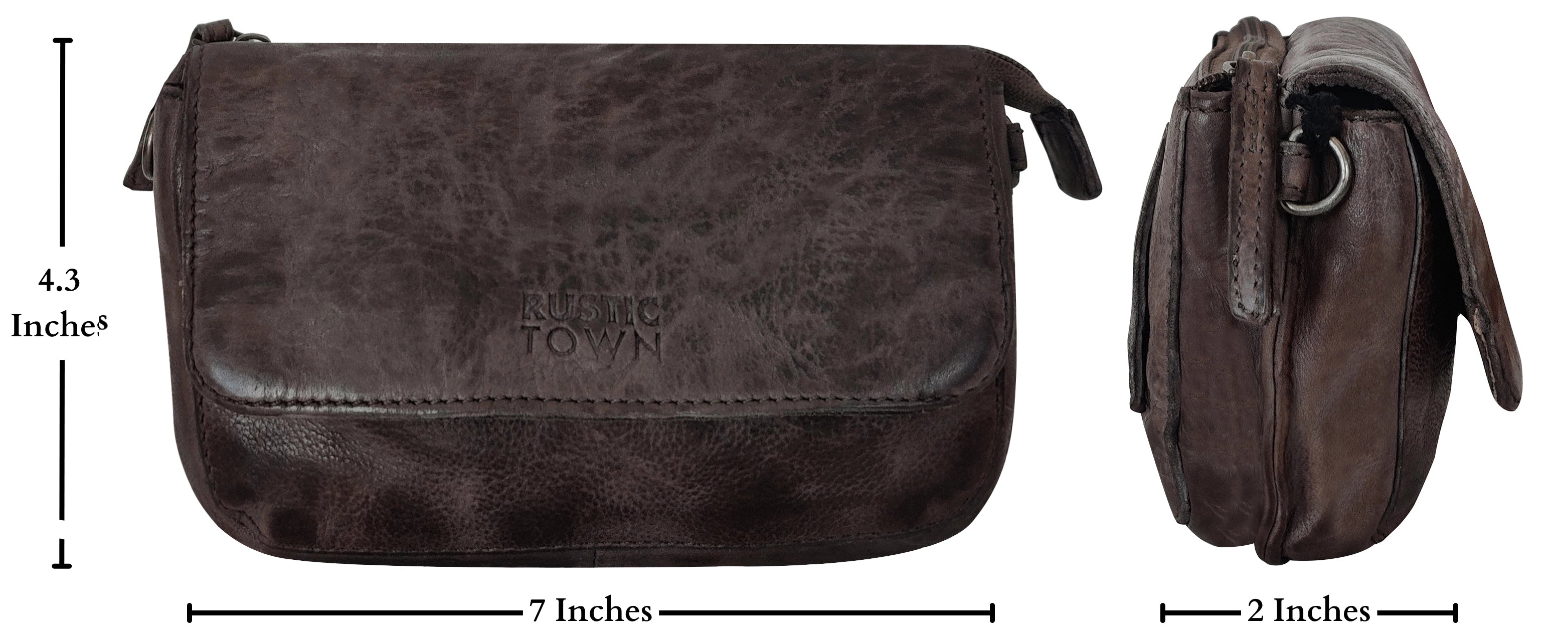 Genuine Leather Waist Bag for Women - Travel Wallet Purse with RFID Protection, Stone Brown - Perfect for Travel, Hiking, and Everyday Use