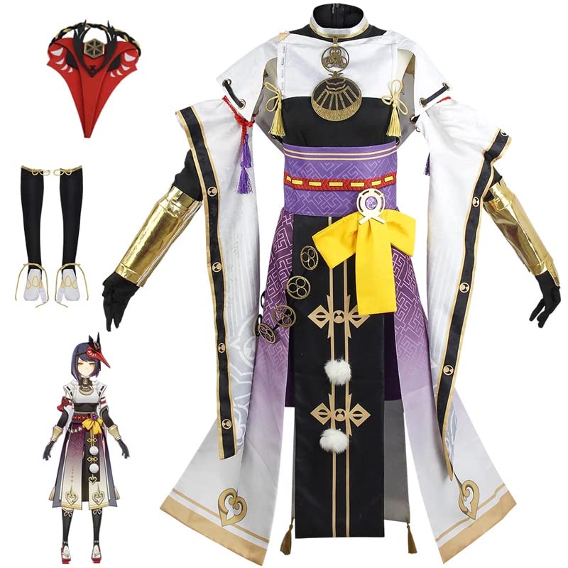 Genshin Impact Kujo Sara Cosplay Costume - Anime Game Character Outfit for Halloween, Cosplay Events & Themed Parties | Perfect Gift for Fans