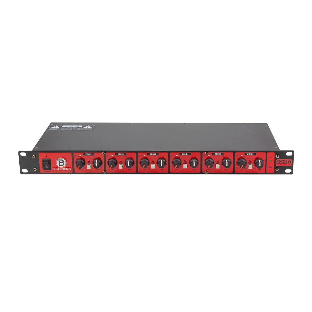 Blastking Six Zone Ultra Low Noise Audio Distributor - ZONE6 for Home Theater, Multi-Room Audio System, and Professional Studio Setup