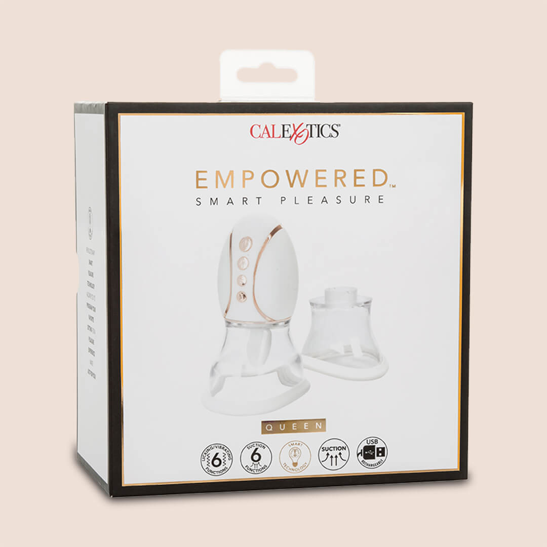 Empowered™ Smart Pleasure Queen - 3-in-1 Clitoral Stimulator with Suction, Vibration & Flickering for Intense Orgasms | Perfect for Solo Play & Couples Intimacy
