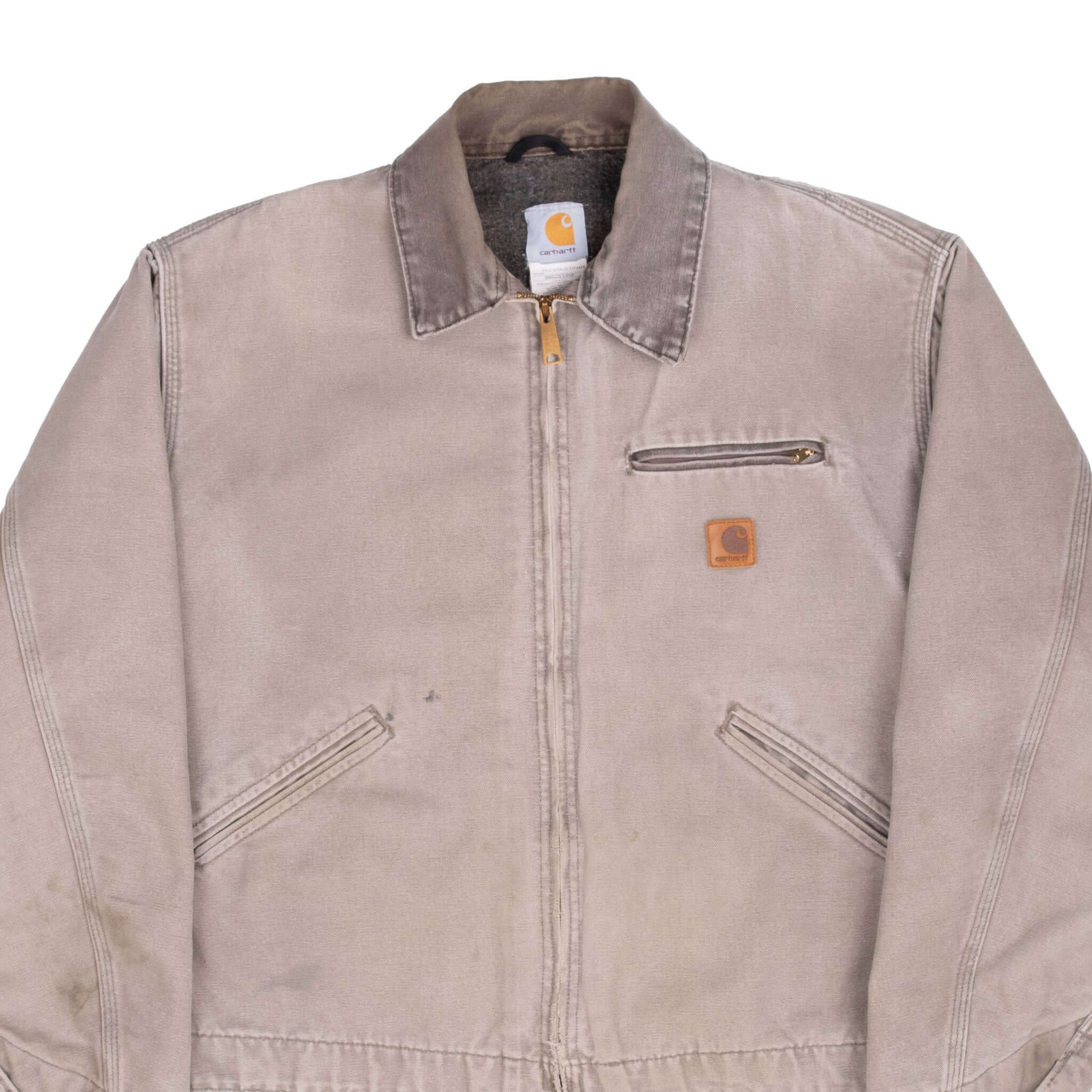Vintage Carhartt Detroit J97 Jacket Grey - Heavy Duty Workwear for Men - Made in USA - Perfect for Outdoor Work, Construction & Casual Wear