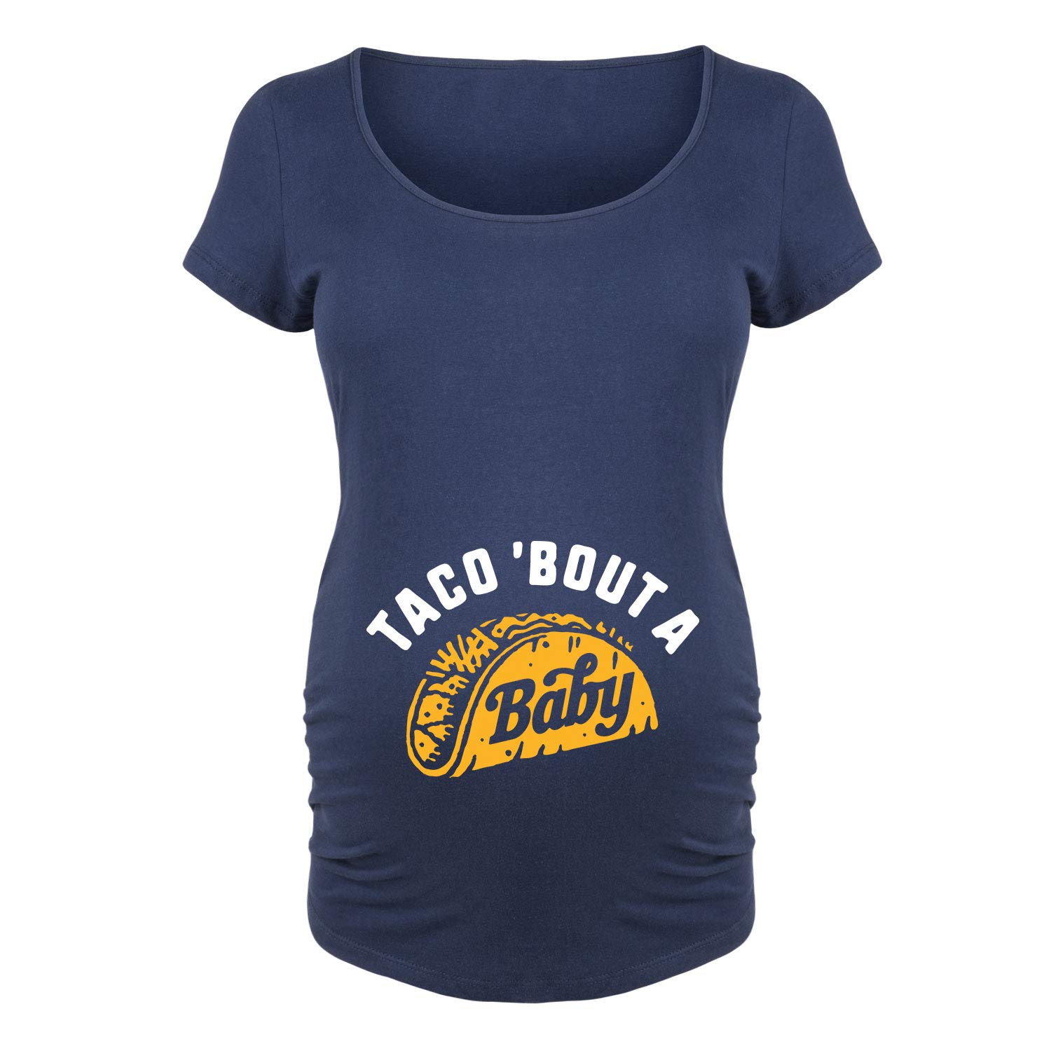 Taco Bout A Baby Maternity Scoop Neck T-Shirt - Comfortable Pregnancy Tee for Casual Wear & Baby Showers