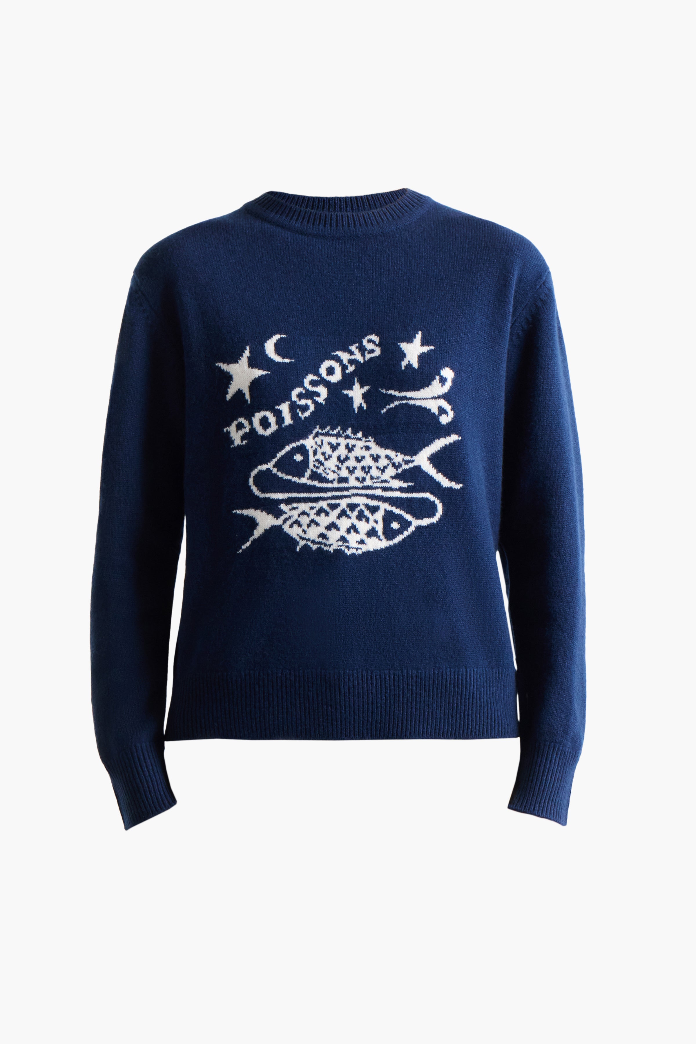 Zodiac Sweater Navy Pisces - Stylish Astrology Knitwear for Women & Men | Perfect for Casual Wear, Gifts & Zodiac Enthusiasts