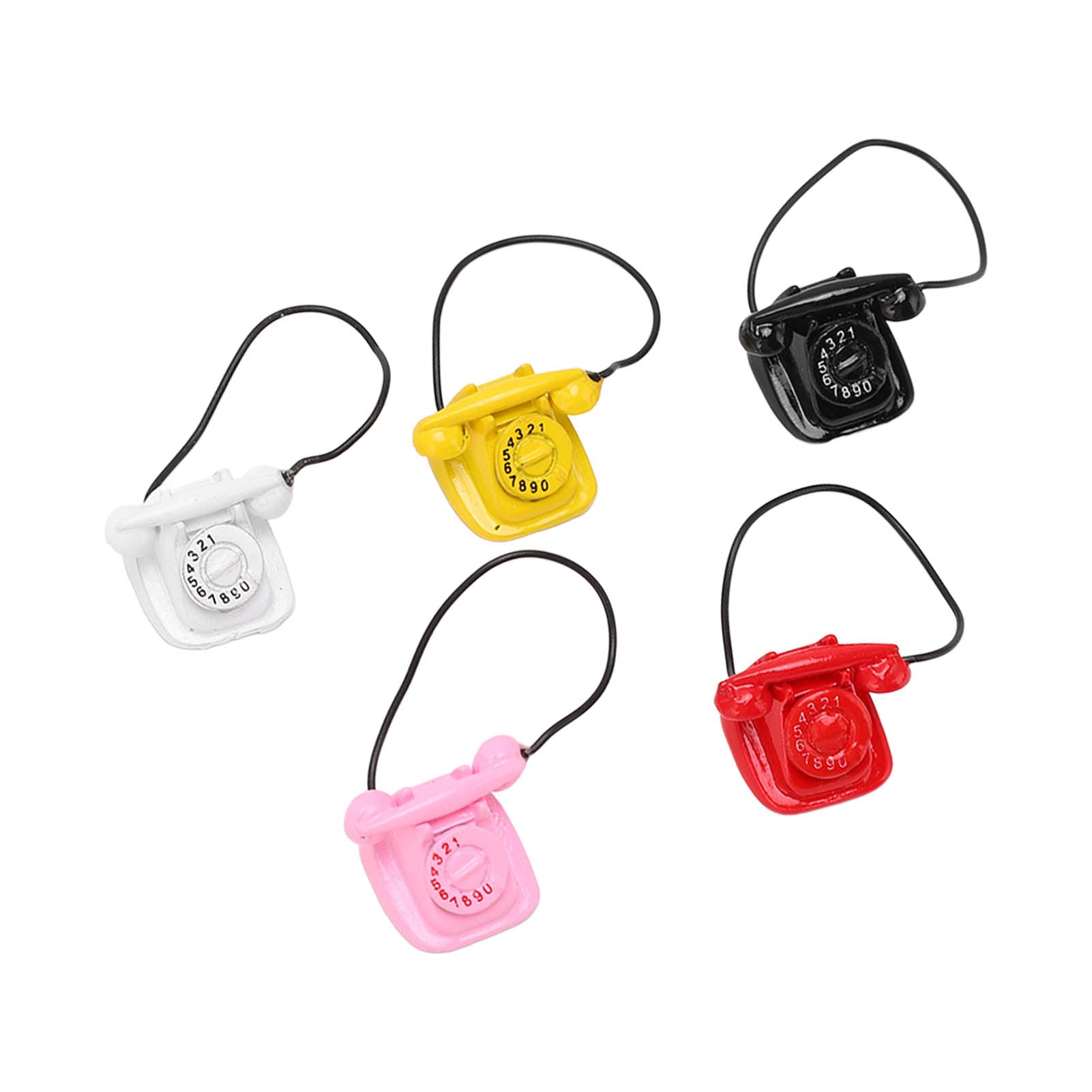 1:12 Scale Miniature Phone Model - 5pcs Alloy Phone Decorations in 5 Vivid Colors, Cute Style for Dollhouse, DIY Crafts and Miniature Displays    1:12 Miniature Phone Model Set - 5pcs Alloy Mini Phone Decor in 5 Colors, Perfect for Dollhouse Accessories, DIY Projects and Miniature Scene Displays    1:12 Scale Mini Phone Replicas - 5pcs Cute Alloy Miniature Phones in 5 Colors, Ideal for Dollhouse Decor, DIY Crafts and Miniature Collection Displays