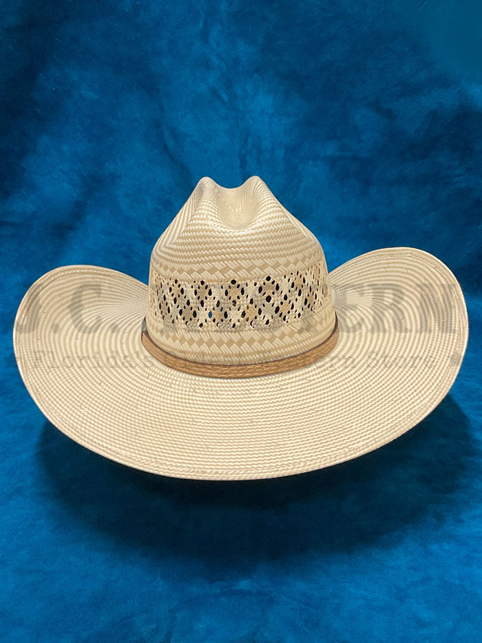 Larry Mahan MS4V42WYAX4414 10X Wyatt Straw Cowboy Hat in Tan - Perfect for Western Rodeo, Country Music Festivals & Outdoor Summer Events