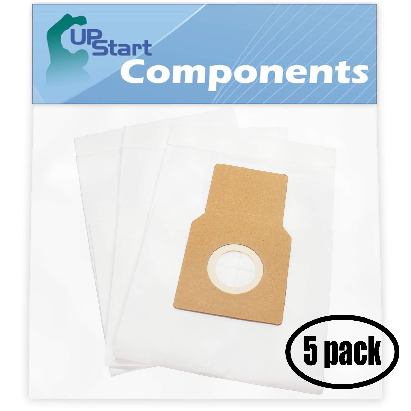 Upstart Battery 15 Replacement Vacuum Bags for Miele S184 & Type Z - 5-Pack (3 Bags per Pack) | Compatible with Miele Canister Vacuums | Perfect for Home Cleaning & Pet Hair Removal