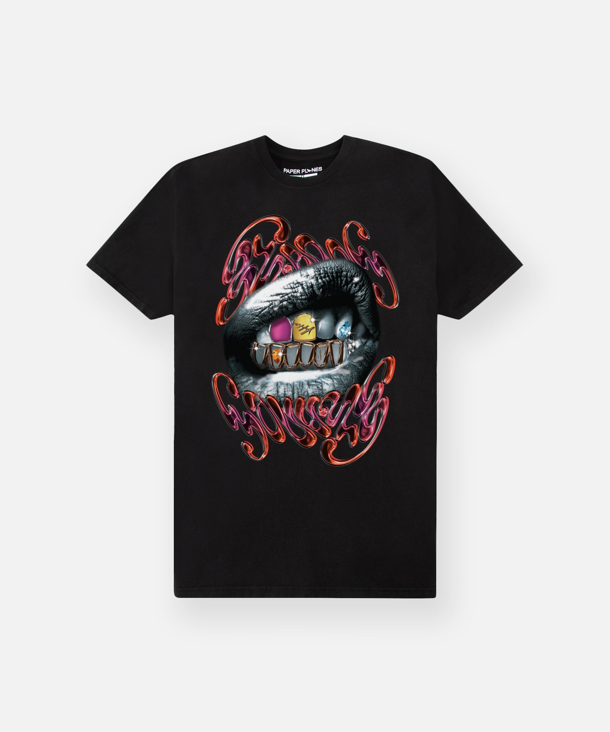 PAPER PLANES Grillz Graphic Tee - Stylish Streetwear T-Shirt for Men & Women | Perfect for Concerts, Parties & Casual Outfits