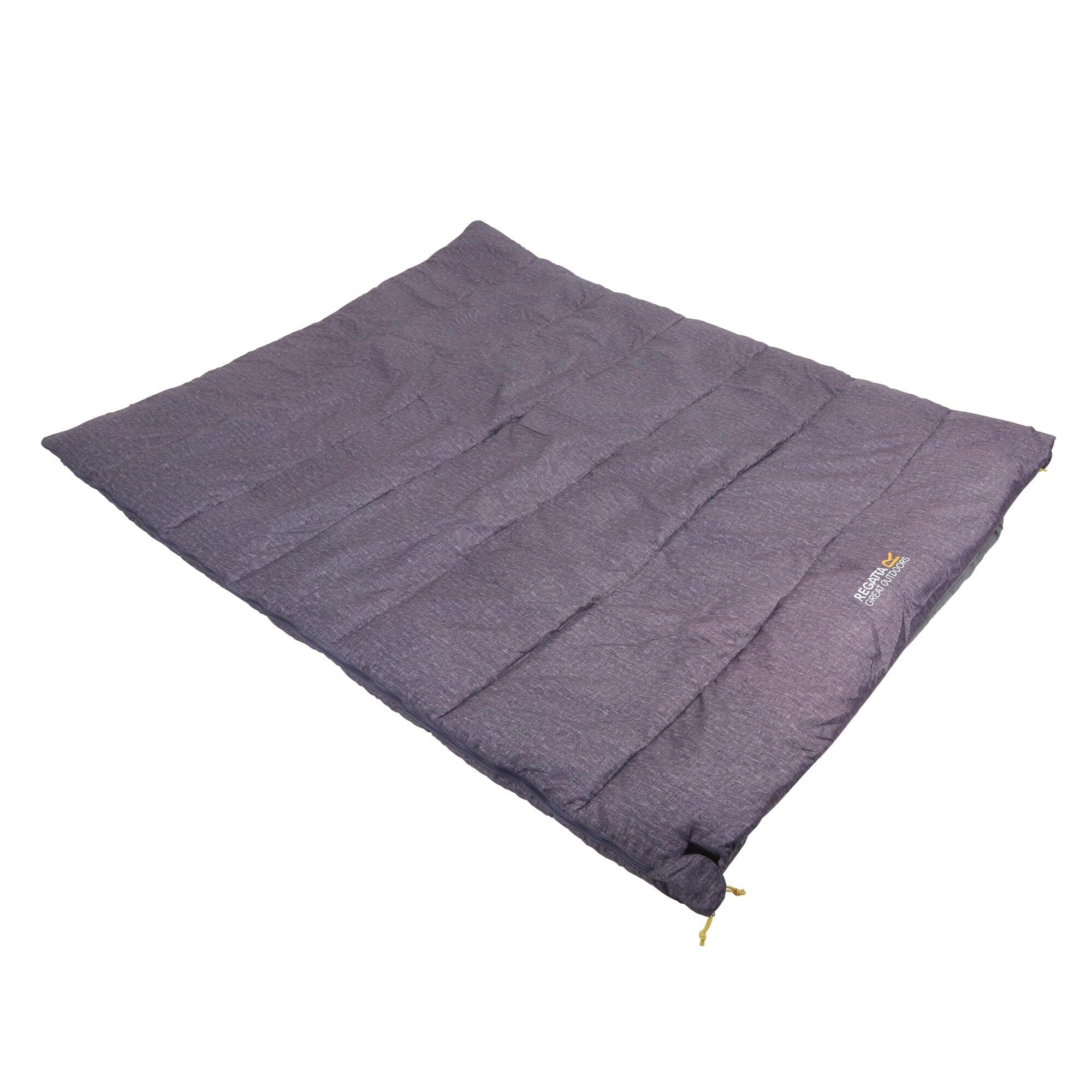 Maui 2 Season Double Sleeping Bag for Couples - Lightweight Waterproof Camping Sleeping Bag for Hiking, Backpacking & Outdoor Adventures - Grey