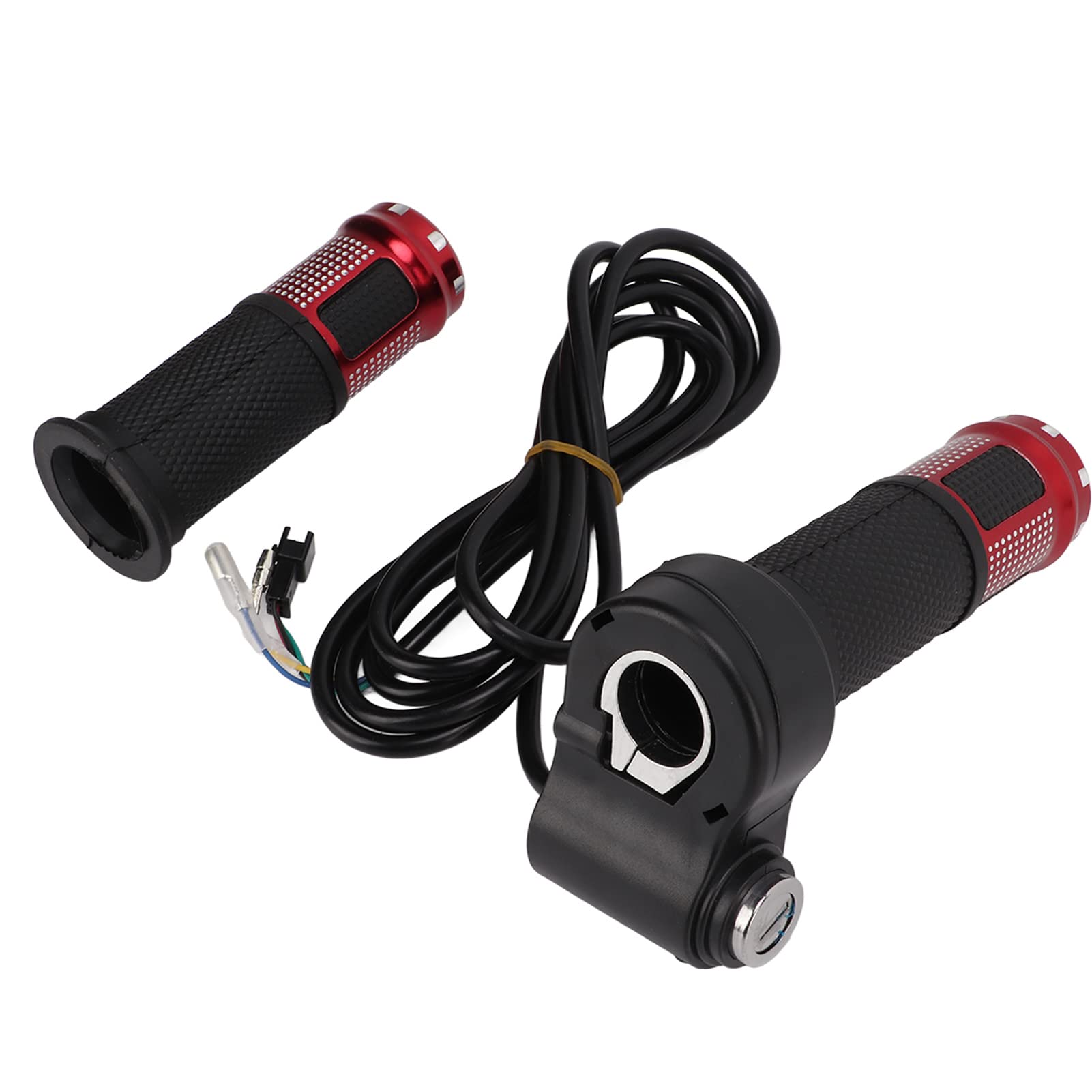 Alomejor 1 Pair Universal Twist Throttle Handle Grip - 23mm/0.9in for Electric Bikes & Scooters - Comfortable Thumb Control for Commuting, Off-Road & Urban Riding