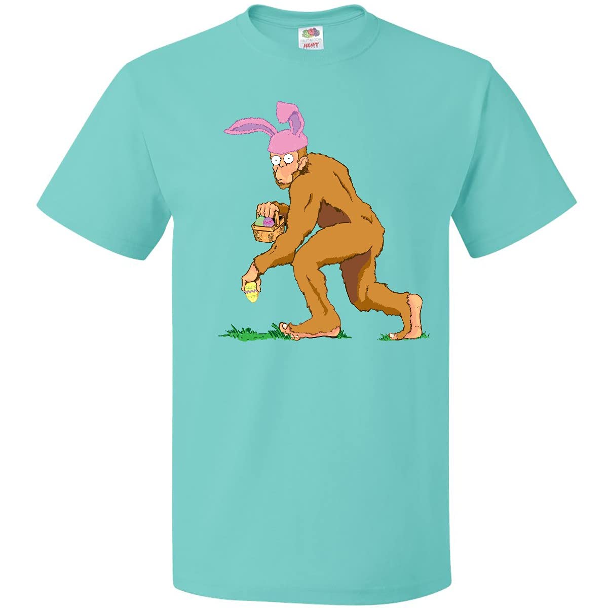 Inktastic Bigfoot is The Easter Bunny Funny Adult T-Shirt - Perfect for Easter Gifts, Costume Parties & Novelty Apparel